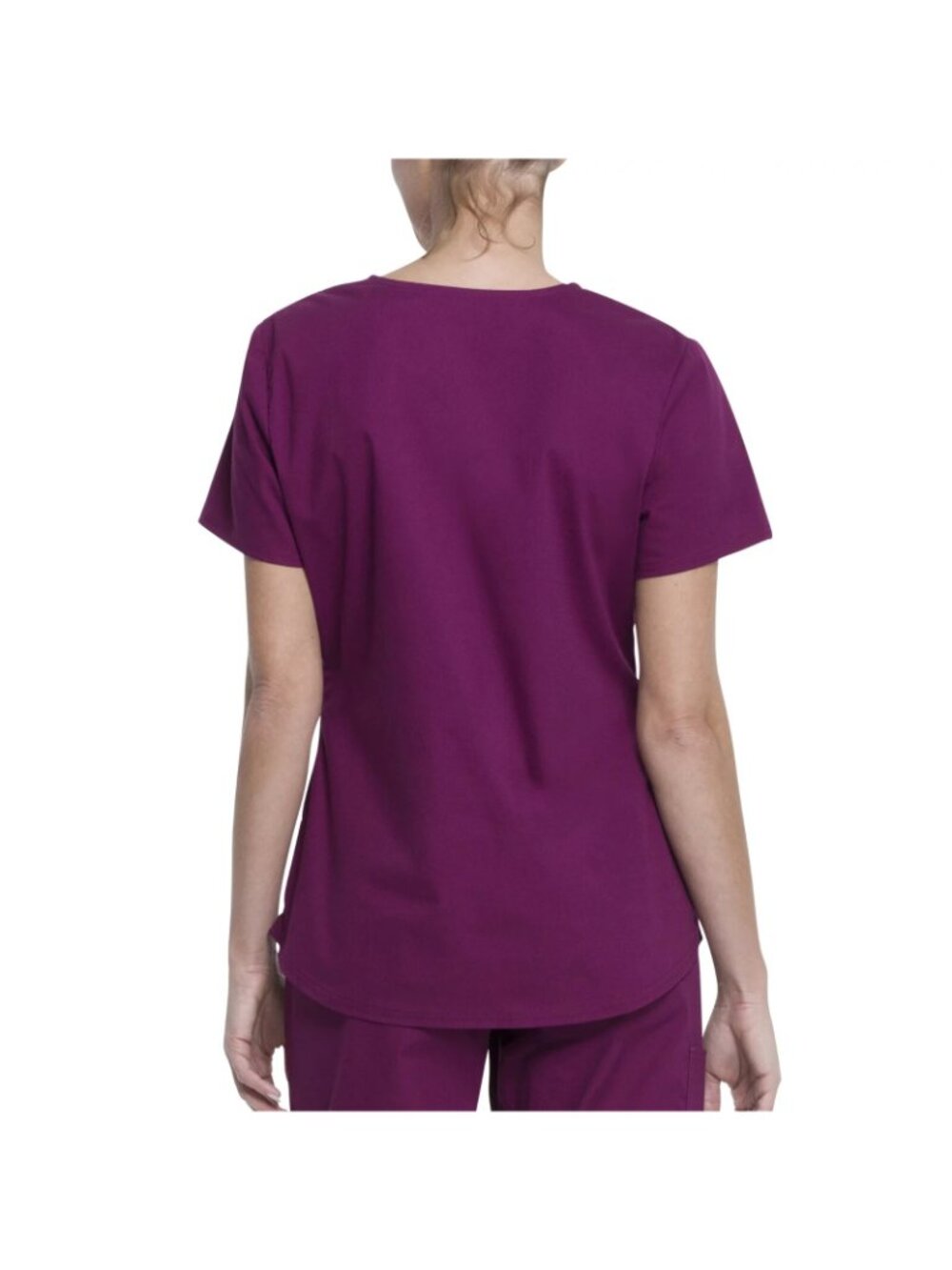 Scrubstar Women Scrub Top V-Neck Wine Size 2XL - Picture 2 of 7